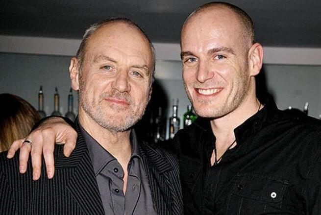 Simon Dale with his father, Alan Dale.